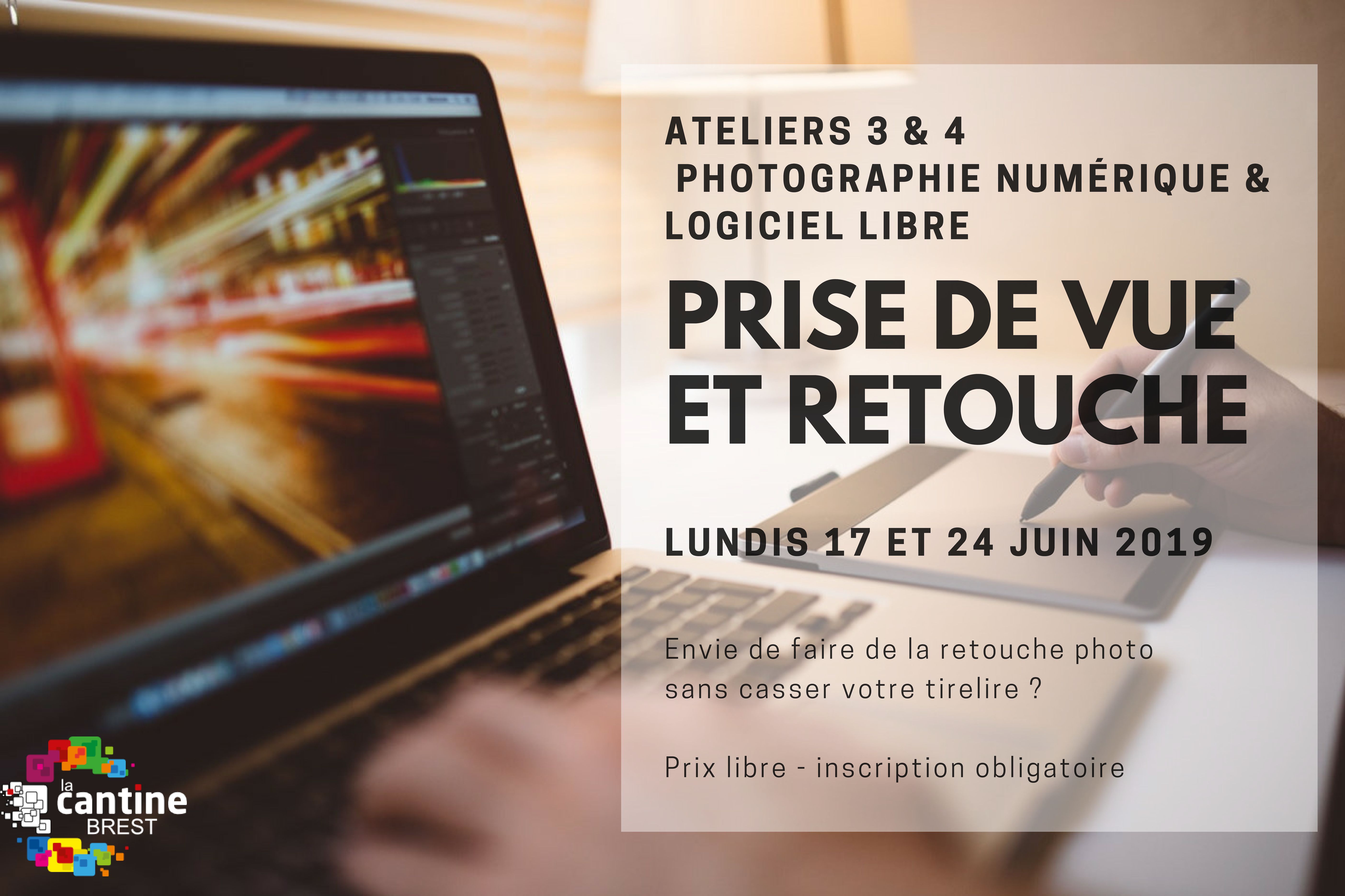 DÉCALÉ // Ateliers photo numérique & logiciel libre : prise de vue et retouche @ La Cantine numérique Brest