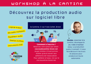 Workshop : découvrez la production audio sur logiciel libre @ La Cantine