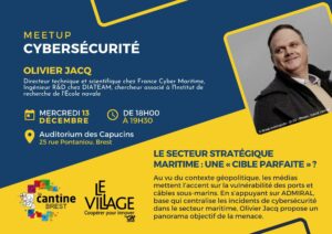 Meetup Cybersécurité : le secteur stratégique maritime, une « cible parfaite » ?